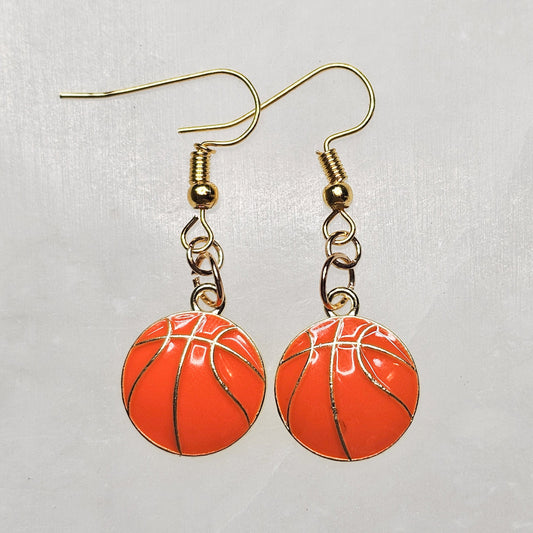 Basketball Dangle Earrings